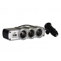 CL13 trojzástrčka 12V/24V pre zapaľovač