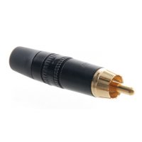 NYS373 RCA konektor čierny prúžok